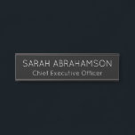 Simple Black and White Name Plate - Door Sign<br><div class="desc">Simple Black and White Door Sign Name Plate. Elegant and Modern.</div>