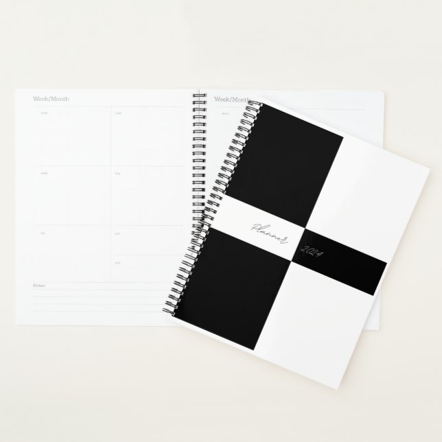 Simple Black and white planner 2024 (Display)