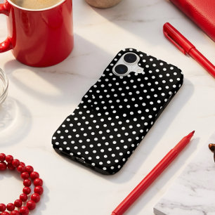 Simple Black and White Polka Dot Basic Pattern