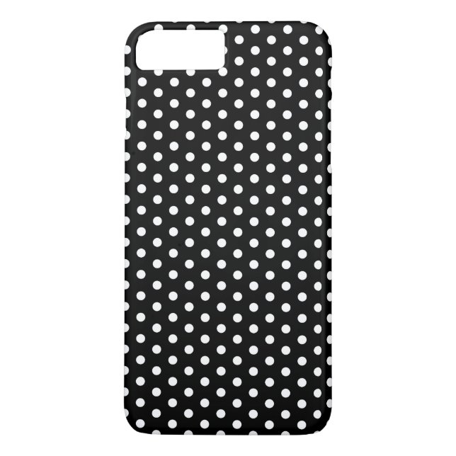 Simple Black and White Polka Dot Basic Pattern Case-Mate iPhone Case (Back)