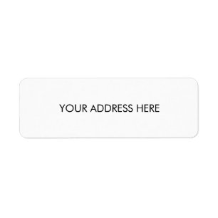 Simple Black and White Return Label