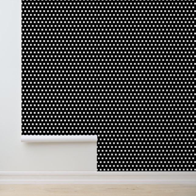 Simple Black and White Squares Pattern Wallpaper (Application)