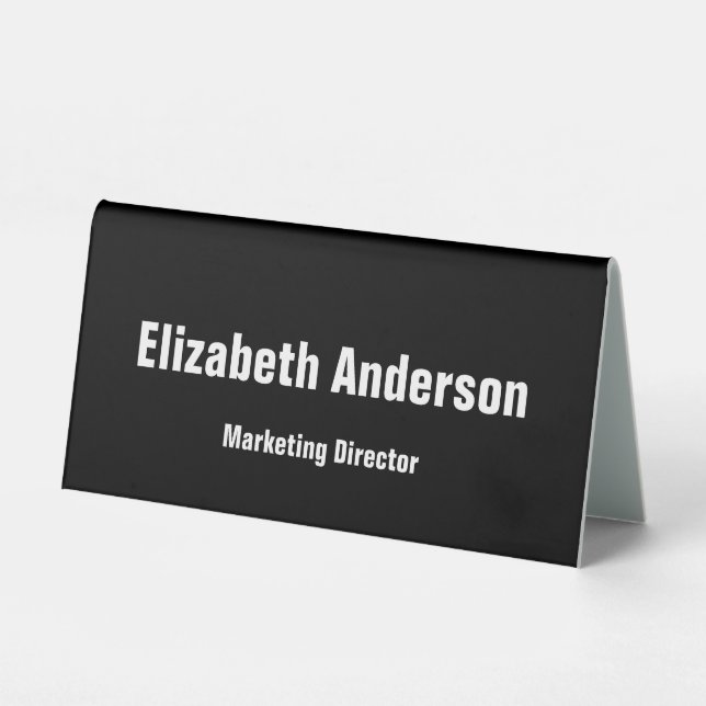 Simple Black and White Title Name Template (Front)