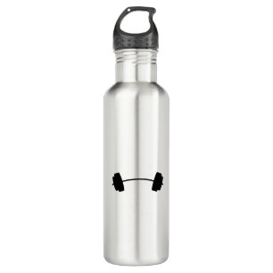 Simple Black Barbell 710 Ml Water Bottle
