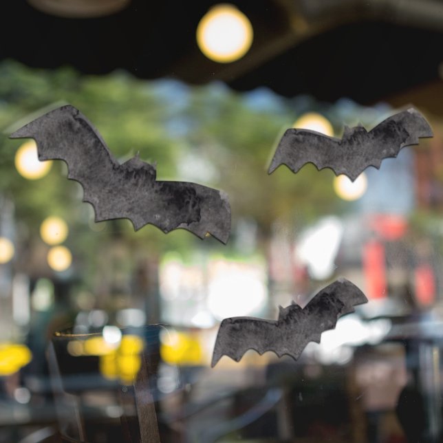 Simple Black Boo Happy Halloween Window Cling (Creator Uploaded)