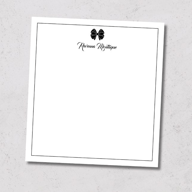 Simple Black Bow Border Script Custom Name Script Notepad (Creator Uploaded)
