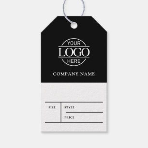 Simple Black Business Logo Clothing Price Hang Tag