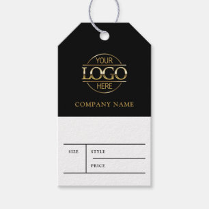 Simple Black Business Logo Clothing Price Hang Tag