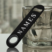 Simple Black Custom Add Your Name Elegant