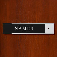 Simple Black Custom Add Your Name Elegant