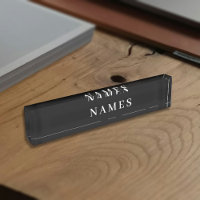 Simple Black Custom Add Your Name Elegant