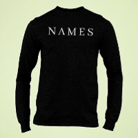 Simple Black Custom Add Your Name Elegant