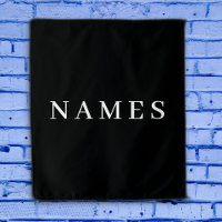 Simple Black Custom Add Your Name Elegant