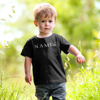 Simple Black Custom Add Your Name Elegant