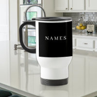 Simple Black Custom Add Your Name Elegant