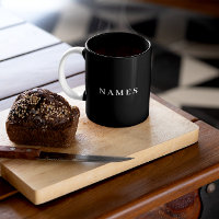 Simple Black Custom Add Your Name Elegant