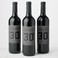 Simple Black Custom Number and Name