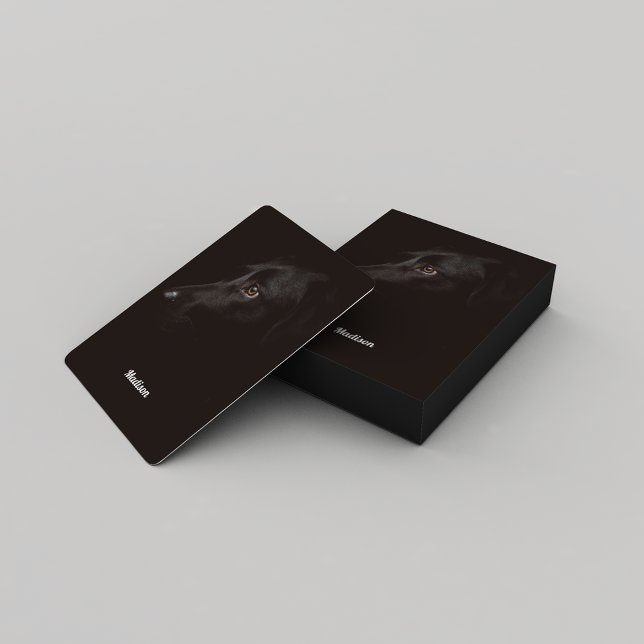Simple Black Dog Face Playing Cards (Creator Uploaded)