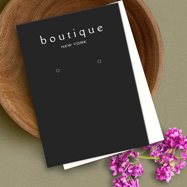 Simple Black Earring Display Card (Creator Uploaded)