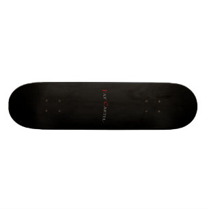 Simple Black "Fat Cartel" Skateboard