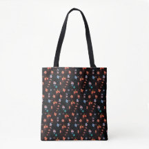 Simple black flowery pattern