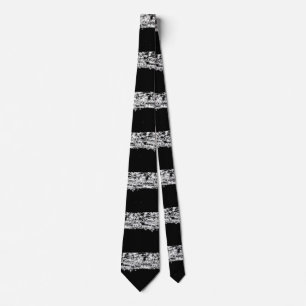 Simple black glitter sparkle stars add your text c tie