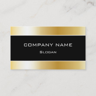 Simple Black & Gold Business Card