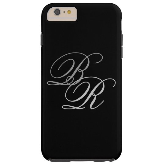 Black Iphone Case With Initials Black Iphone Case With Initials