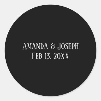 Simple Black & Grey Design - Circle Sticker
