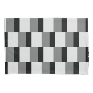 Simple Black & Grey Pattern Pillowcase