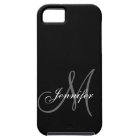 SIMPLE, BLACK, GREY YOUR MONOGRAM YOUR NAME