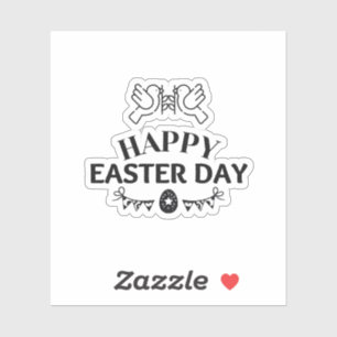 Simple Black "Happy Easter Day"