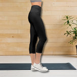 Simple Black High Waisted Black Capri Leggings<br><div class="desc">Simple Black High Waisted Black Capri Leggings perfect for women</div>