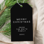 Simple Black Minimalist Christmas Gift Tags<br><div class="desc">Simple Minimalist Christmas Gift Tags</div>