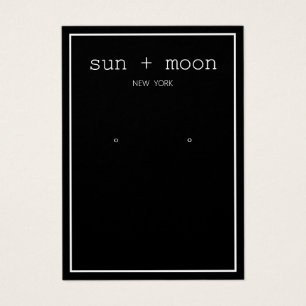 Simple Black Modern Earring Jewellery Display