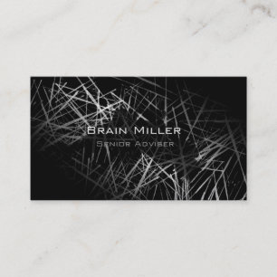 Simple Black Modern Professional Business Card