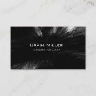 Simple Black Modern Professional Business Card