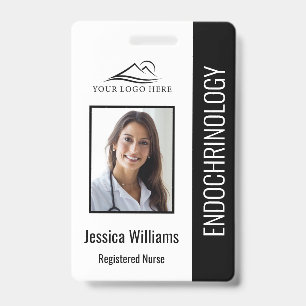 Simple Black Nursing ID Badge