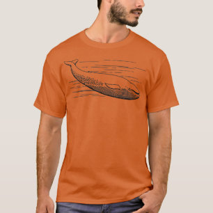 Simple Black on White Whale 20 T-Shirt