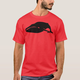 Simple Black on White Whale 9 T-Shirt