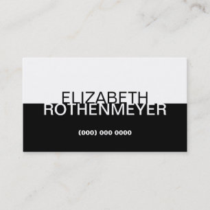 Simple Black Panel Business Card