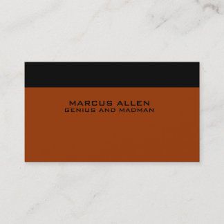 Simple Black & Rust Business Card