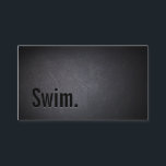 Simple Black Swim Instructor Business Card<br><div class="desc">Simple Black Swim Instructor Business Card.</div>