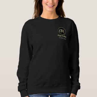 Simple Black & Tan Florist Business Logo Sweatshirt