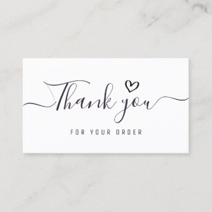 simple black thank you script insert business