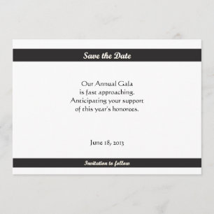 Simple Black Tie Save-the-Dates Save The Date