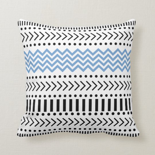 black aztec cushion