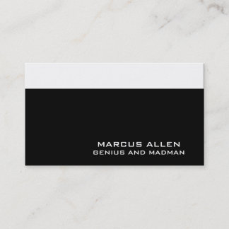 Simple Black & White Business Card