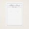 Simple Black White Cursive Earring Display Card