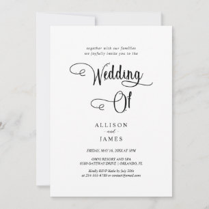 Simple Black & White Elegant & Timeless Invitation